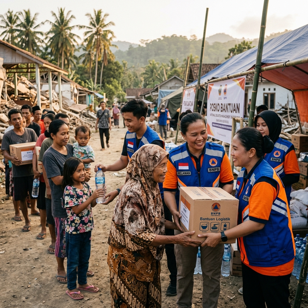 Penyaluran Sembako Darurat Banjir Demak